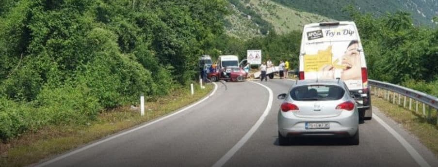 Udes na putu Danilovgrad - Nikšić, put zatvoren screenshot