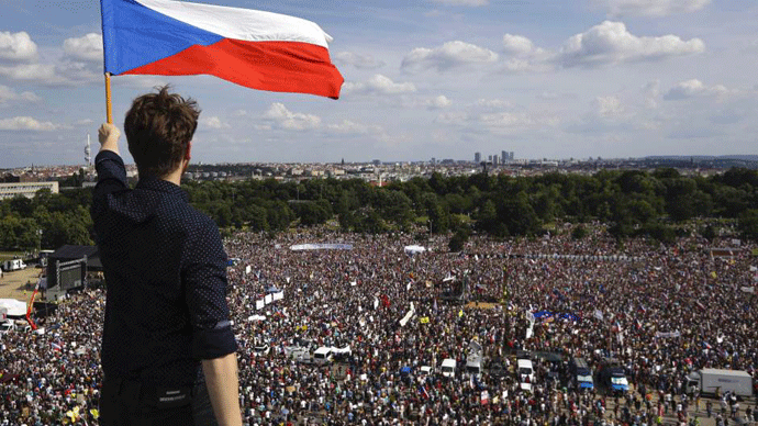 U Pragu najveće demonstracije od Plišane revolucije Foto: Tanjug/AP, Petr David Josek