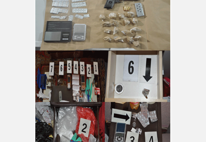 Uhapšene dvije osobe, oduzeto oružje, novac i droga Uhapšene dvije osobe, oduzeto oružje, novac i droga