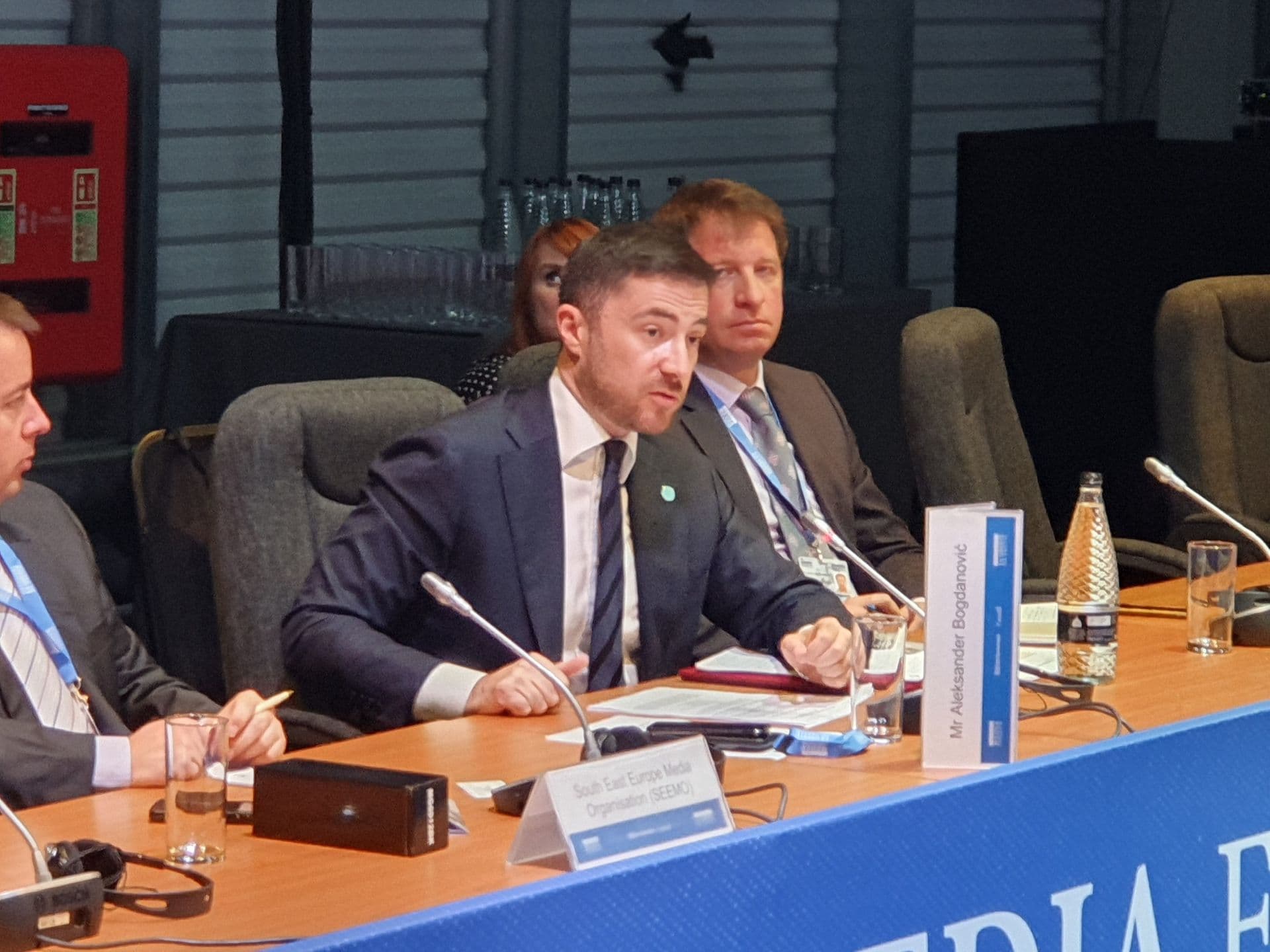 Ministar Bogdanović govorio tokom prvog dana Globalne konferencije o slobodi medija u Londonu Ministar Bogdanović govorio tokom prvog dana Globalne konferencije o slobodi medija u Londonu