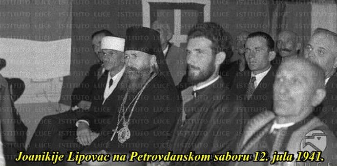 Mitropolit SPC Joanikije je bio učesnik Petrovdanskog sabora, 12. jula 1941. godine Mitropolit SPC Joanikije je bio učesnik Petrovdanskog sabora, 12. jula 1941. godine