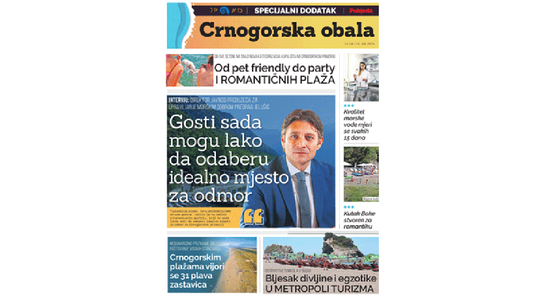 Specijalni dodatak o crnogorskoj obali Specijalni dodatak o crnogorskoj obali