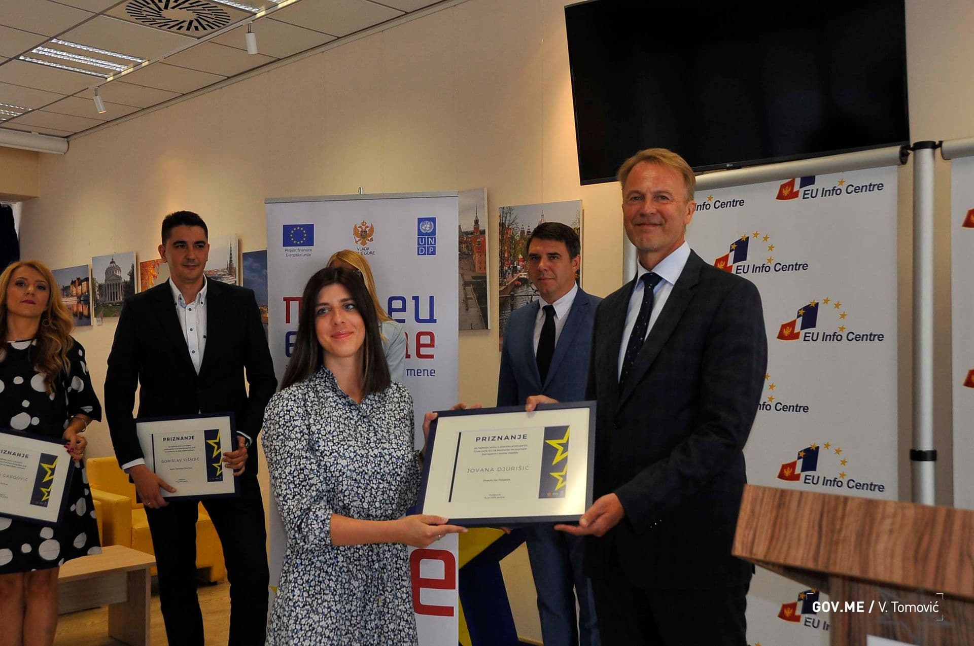 Uručene nagrade pobjednicima konkursa: Novinari prenijeli poruku o EU Uručene nagrade pobjednicima konkursa: Novinari prenijeli poruku o EU