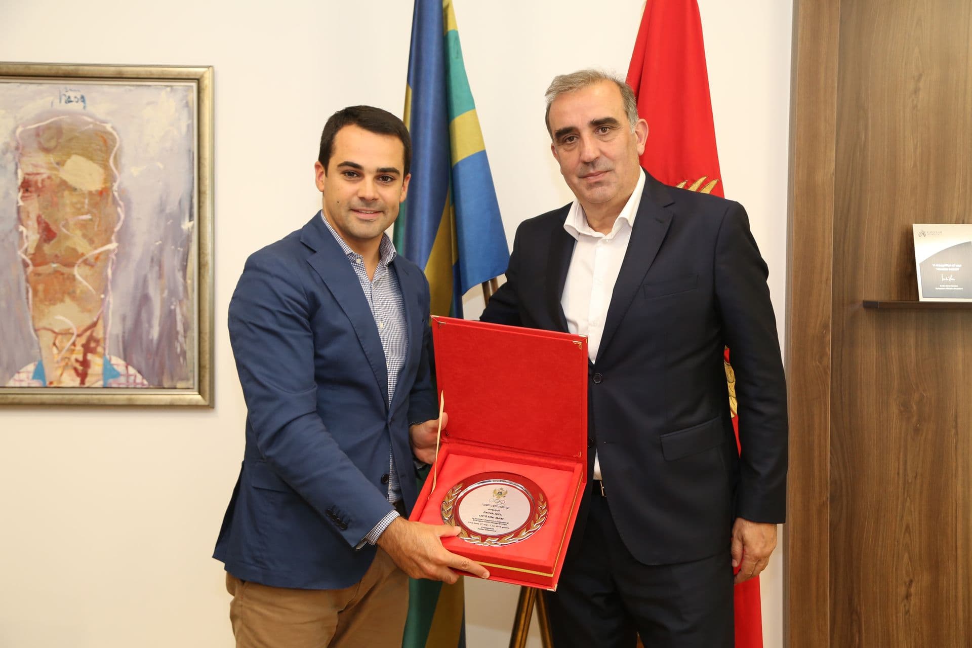 Dušan Raičević ugostio je danas predsjednika COK, Dušana Simonovića. Dušan Raičević ugostio je danas predsjednika COK, Dušana Simonovića.