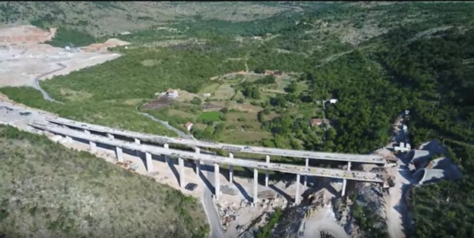 Novi snimak radova na autoputu Novi snimak radova na autoputu