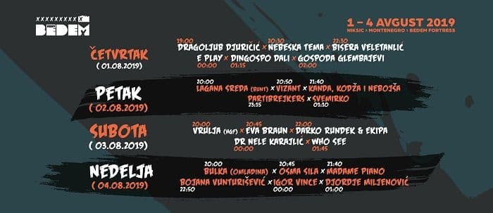 Za deceniju Bedem festa nastupaju 23 izvođača Za deceniju Bedem festa nastupaju 23 izvođača