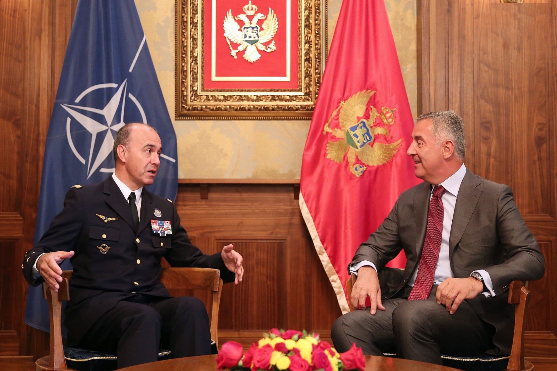 Predsjednik Đukanović primio komandanta NATO savezničke komande za transformaciju Andrea Lanatu Predsjednik Đukanović primio komandanta NATO savezničke komande za transformaciju Andrea Lanatu