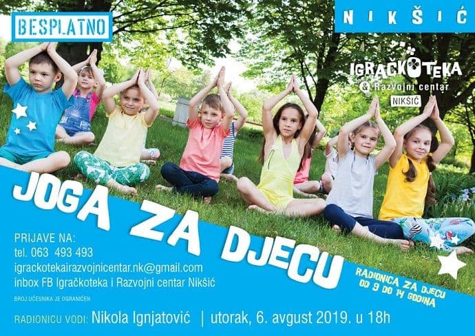 Ove sedmice joga za djecu i kreativna radionica Ove sedmice joga za djecu i kreativna radionica