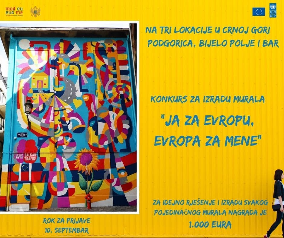 Raspisan konkurs za izradu idejnog rešenja murala na temu: „Ja za Evropu, Evropa za mene” Raspisan konkurs za izradu idejnog rešenja murala na temu: „Ja za Evropu, Evropa za mene”