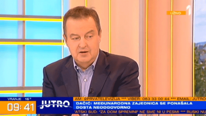 Dačić: Bolton mi je direktno rekao da je problem u Prištini Dačić: Bolton mi je direktno rekao da je problem u Prištini