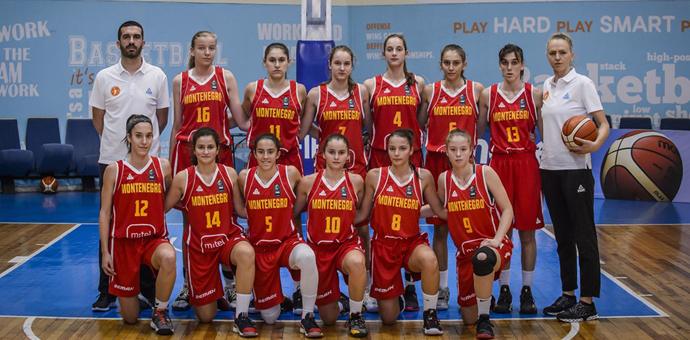 Crnogorske košarkašice 14. na EP Foto: KSCG