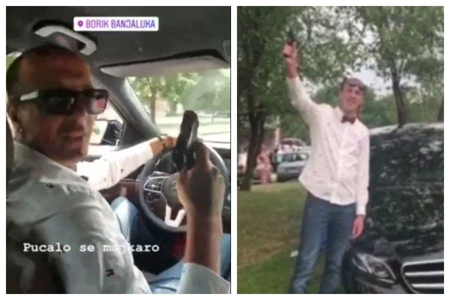Banjalučanin šenlučio iz auta, snimak objavio na Instagramu Borik - pucnjava