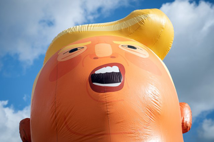 "Bejbi Tramp" ipak lebdio iznad Kopenhagena Foto: EPA-EFE/Niels Christian Vilmann