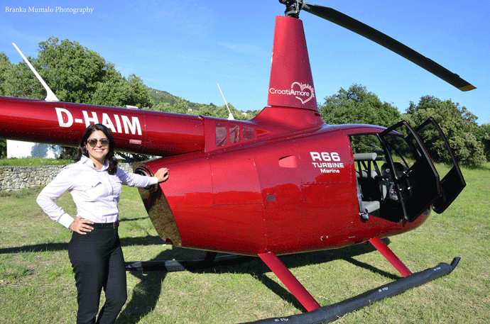 Italijanka Laura Protat jedina žena koja pilotira helikopterom u Crnoj Gori Branka Mumalo