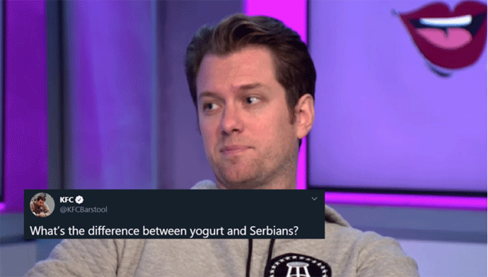 "Koja je razlika između jogurta i Srba?“ "Koja je razlika između jogurta i Srba?“