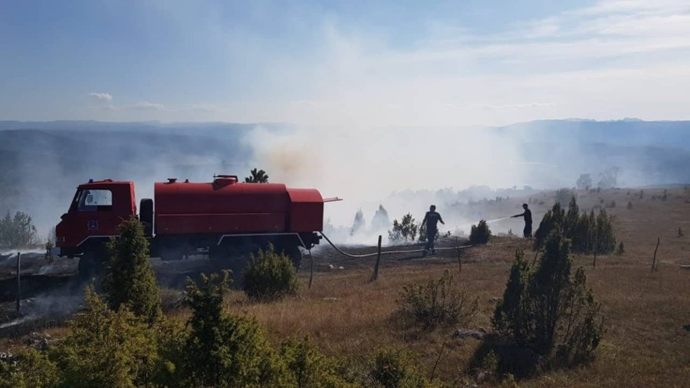 Veliki požar u selu Rudnica kod Pljevalja Foto: PV Informer