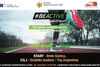 Evropska nedjelja sporta obilježava se u CG Evropska nedjelja sporta obilježava se u CG