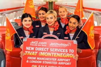Britanski Jet2 uveo letove za Tivat iz Londona i Mančestera Britanski Jet2 uveo letove za Tivat iz Londona i Mančestera
