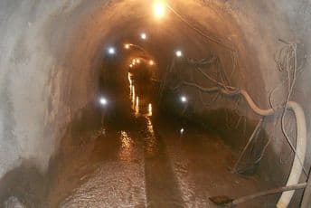 U toku sanacija hidrotehničkog tunela Mojdež U toku sanacija hidrotehničkog tunela Mojdež