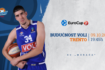 Budućnost Voli dočekuje Trento, karte u prodaji od sjutra! Foto: KK Budućnost Voli