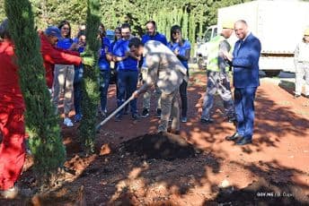 Janović zasadio prve čemprese u Baru Janović zasadio prve čemprese u Baru