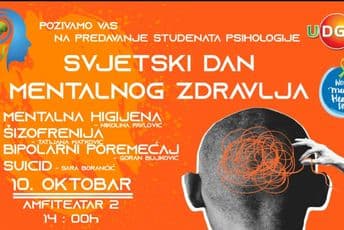 Studenti Psihologije predavanjem obilježavaju Svjetski dan mentalnog zdravlja Studenti Psihologije predavanjem obilježavaju Svjetski dan mentalnog zdravlja