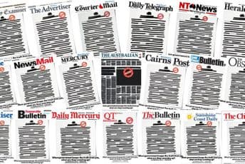 Zašto su sve novine u Australiji jutros osvanule iste? Zašto su sve novine u Australiji jutros osvanule iste?