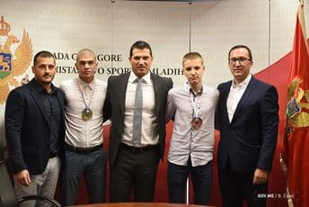 Ministar Janović primio karatiste Boškovića i Mikulića Ministar Janović primio karatiste Boškovića i Mikulića