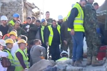 Nuhodžić i Hrapović obišli Drač: Puna solidarnost Albaniji (VIDEO) Foto: Screenshot Twitter