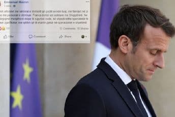 Makron se na albanskom oglasio na Fejsbuku, pa izbrisao post Makron se na albanskom oglasio na Fejsbuku, pa izbrisao post