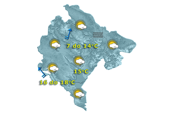 Večeras promjena vremena: Kiša, pljuskovi i grmljavina Večeras promjena vremena: Kiša, pljuskovi i grmljavina
