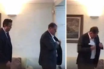 Knežević objavio cijeli snimak "Koverte" Knežević objavio cijeli snimak "Koverte"