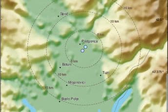 Ponovo treslo u Podgorici Ponovo treslo u Podgorici