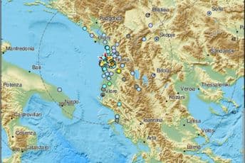Serija zemljotresa i jutros pogodila Albaniju, najjači 4,3 Rihtera Serija zemljotresa i jutros pogodila Albaniju, najjači 4,3 Rihtera