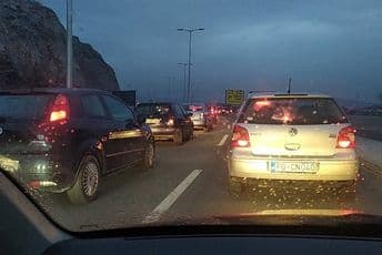 Opet velike gužve na ulazu u Podgoricu Opet velike gužve na ulazu u Podgoricu