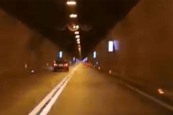 Vozio lijevom trakom u tunelu, Policija: To nije prekršaj Vozio lijevom trakom u tunelu, Policija: To nije prekršaj