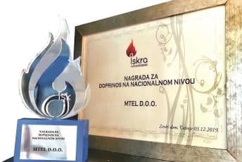 M:telu pripala ,,Iskra“ za doprinos na nacionalnom nivou M:telu pripala ,,Iskra“ za doprinos na nacionalnom nivou