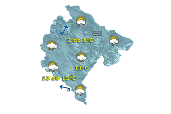 Sjutra promjena vremena i pad temperature Sjutra promjena vremena i pad temperature