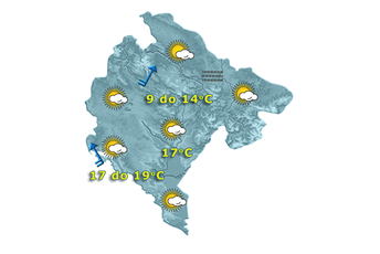 Narednih dana porast temperature, a onda velika promjena vremena Narednih dana porast temperature, a onda velika promjena vremena