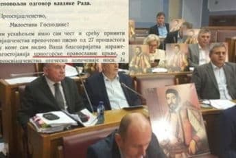 Traže monopol za SPC a istakli slike poglavara Crnogorske pravoslavne crkve?! Traže monopol za SPC a istakli slike poglavara Crnogorske pravoslavne crkve?!