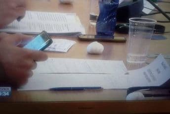 Poslanici DF-a donijeli bijeli luk u Skupštinu Poslanici DF-a donijeli bijeli luk u Skupštinu