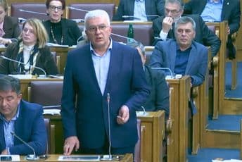 Mandić: Na poziv Amfilohija odustali smo od sprječavanja glasanja o zakonu; Brajović: Niko neće napadati institucije nekažnjeno Foto: Screenshot