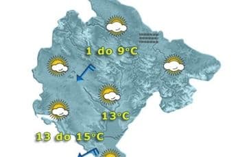Umjereno do pretežno oblačno, do 16 stepeni Umjereno do pretežno oblačno, do 16 stepeni