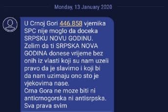 “Želim ti srećnu Srpsku Novu godinu bez onih iz vlasti što su nam uzeli pravo da je slavimo” “Želim ti srećnu Srpsku Novu godinu bez onih iz vlasti što su nam uzeli pravo da je slavimo”
