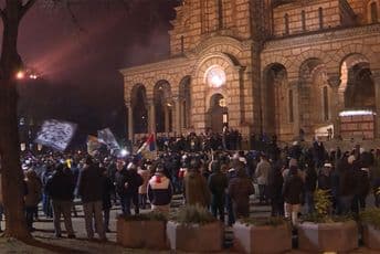 U Beogradu skup podrške vjernicima SPC u Crnoj Gori N1