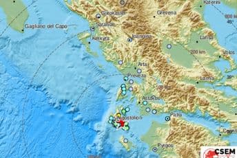 Zemljotres jačine 5 Rihtera pogodio Grčku Zemljotres jačine 5 Rihtera pogodio Grčku