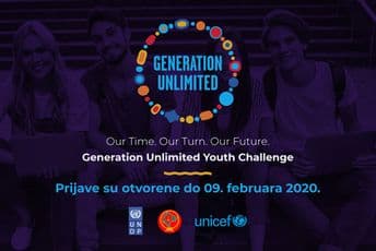 Generation Unlimited Izazov za mlade: Prijave su otvorene do 9. februara Generation Unlimited Izazov za mlade: Prijave su otvorene do 9. februara