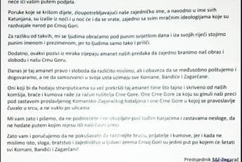 MZ "Komani", "Bandići" i "Zagarač": Podržavamo skupove pod crnogorskim barjakom MZ "Komani", "Bandići" i "Zagarač": Podržavamo skupove pod crnogorskim barjakom