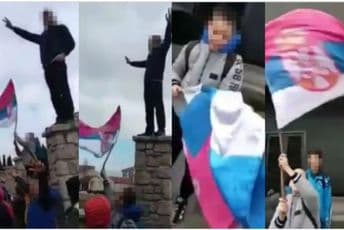 Učenici podgoričke OŠ „Vlado Milić“ akteri još jednog teškog incidenta: Djeca mahala srpskom trobojkom i uzvikivala razne političke parole Učenici podgoričke OŠ „Vlado Milić“ akteri još jednog teškog incidenta: Djeca mahala srpskom trobojkom i uzvikivala razne političke parole