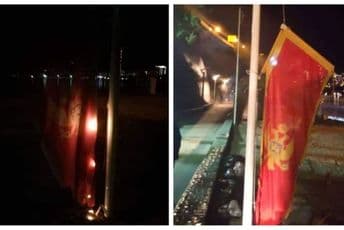 Zbog paljenja zastave uhapšeni Radenović, Šoškić i Šećković Zbog paljenja zastave uhapšeni Radenović, Šoškić i Šećković